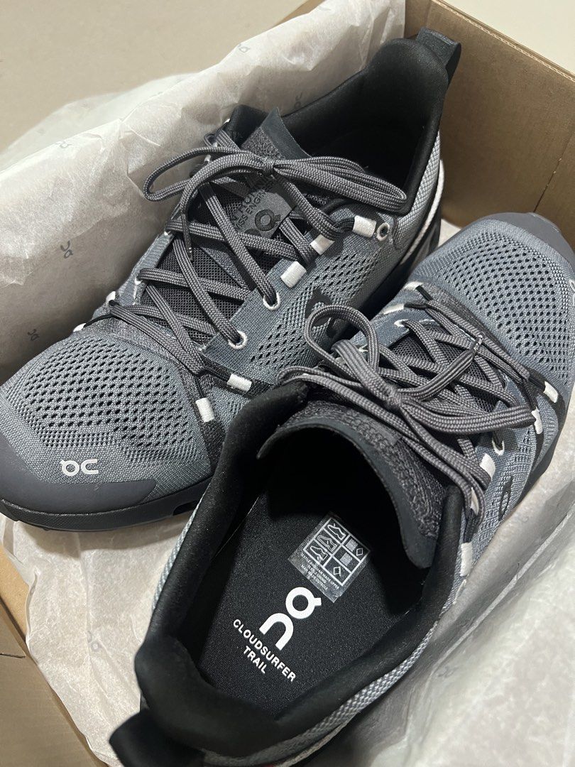 ON Cloudsurfer Trail (Category: Sneakers) located in Quezon City. Submitted by ex-box (Listing ID 1445951602, Image 2). Description: ON Cloudsurfer Trail Size: W11 (equivalent to M9) Used few times only. Good as new. Bought in US .