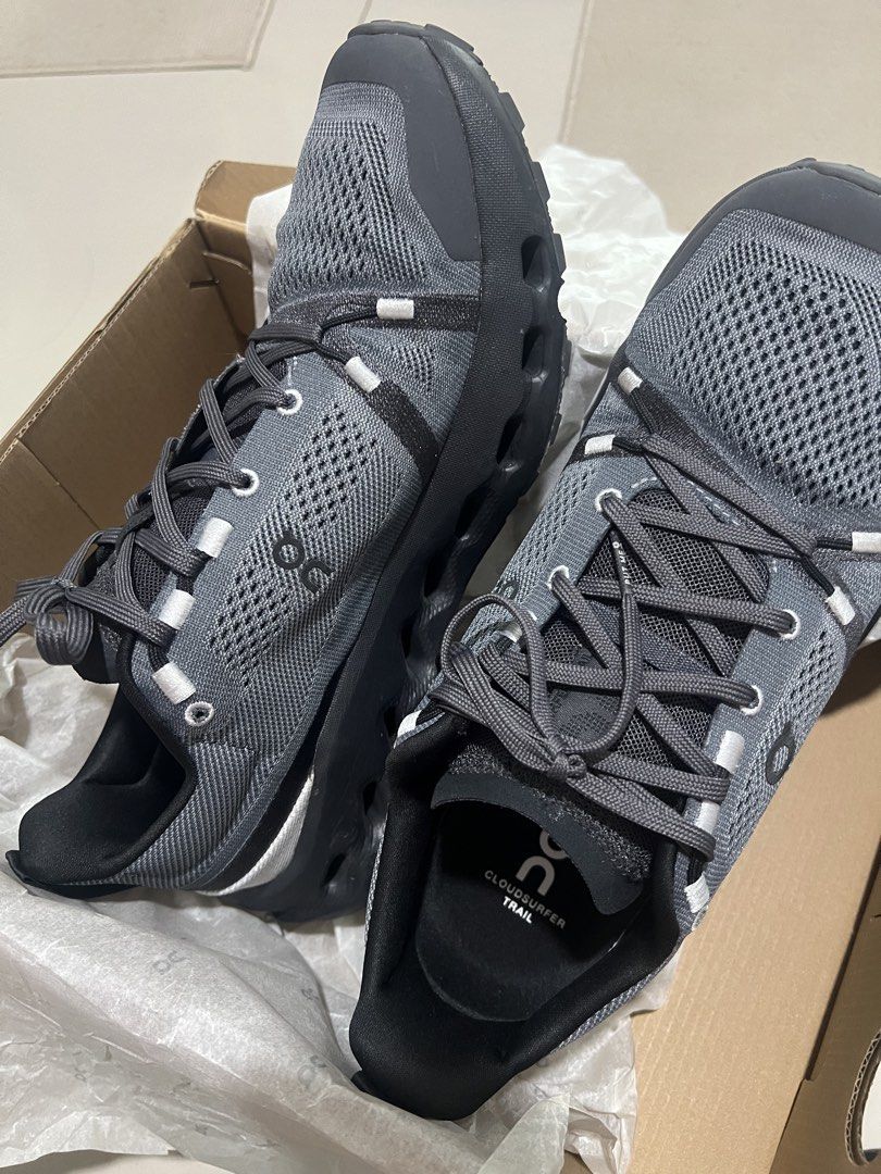 ON Cloudsurfer Trail (Category: Sneakers) located in Quezon City. Submitted by ex-box (Listing ID 1445951602, Image 3). Description: ON Cloudsurfer Trail Size: W11 (equivalent to M9) Used few times only. Good as new. Bought in US .