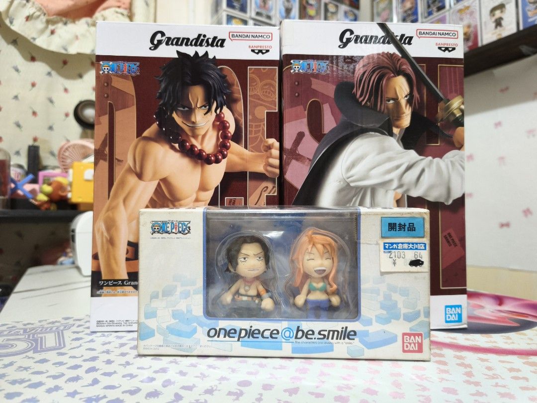 One Piece figure (Category: Figurines & Statues) located in Manila. Submitted by daily.tipid (Listing ID 1445978822, Image 2). Description: One Piece figure Kuma WCF - 785 Ace and Nami besmile - 699 Ace Grandista 799 🤝 Prices are negotiable 💳 Installment / flexible payments accepted 🔁 Trade-in sa Pokémon slabs, Lego, Hot Toys, P.O.P Maximum, or Nendoroid.