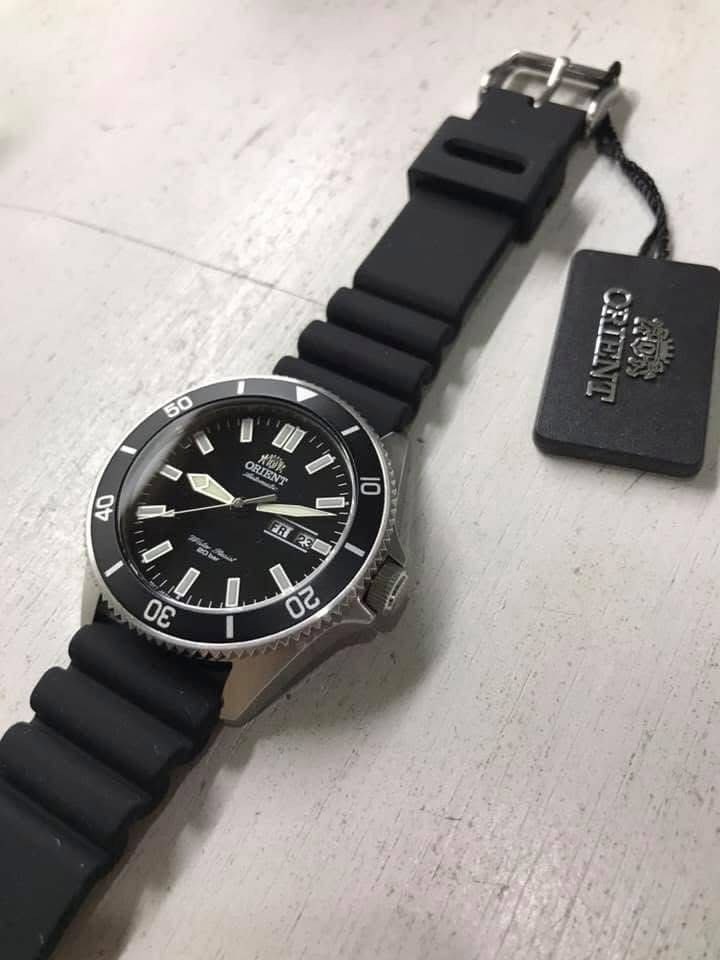 Orient Kanno RA-AA0010B (Category: Water Sports) located in Manila. Submitted by seikowatchfactory (Listing ID 1445854676, Image 2). Description: Model: Orient Kano RA-AA0010 Price: 13995 pesos Specifications: Caliber F6922 Case Diameter: 44mm Case Thickness: 12.9mm Lug to Lug: 50.5mm Screw Down Crown 200m Water Resistance Lug Width: 22mm Mineral Crystal 40 hours Power Reserve Silicone Band 22 Jewels Seller is Authorized Dealer of Seiko and other