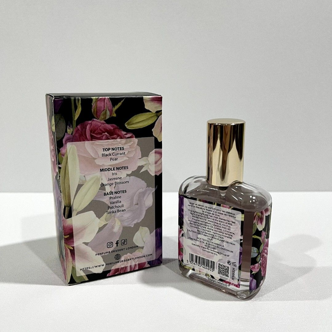 PERFUME DESSERT Hair Mist (Iris) (Category: Fragrance & Deodorants) located in Quezon City. Submitted by pleasehelpmedeclutter (Listing ID 1445969138, Image 2). Description: • used twice • authentic • not expired.