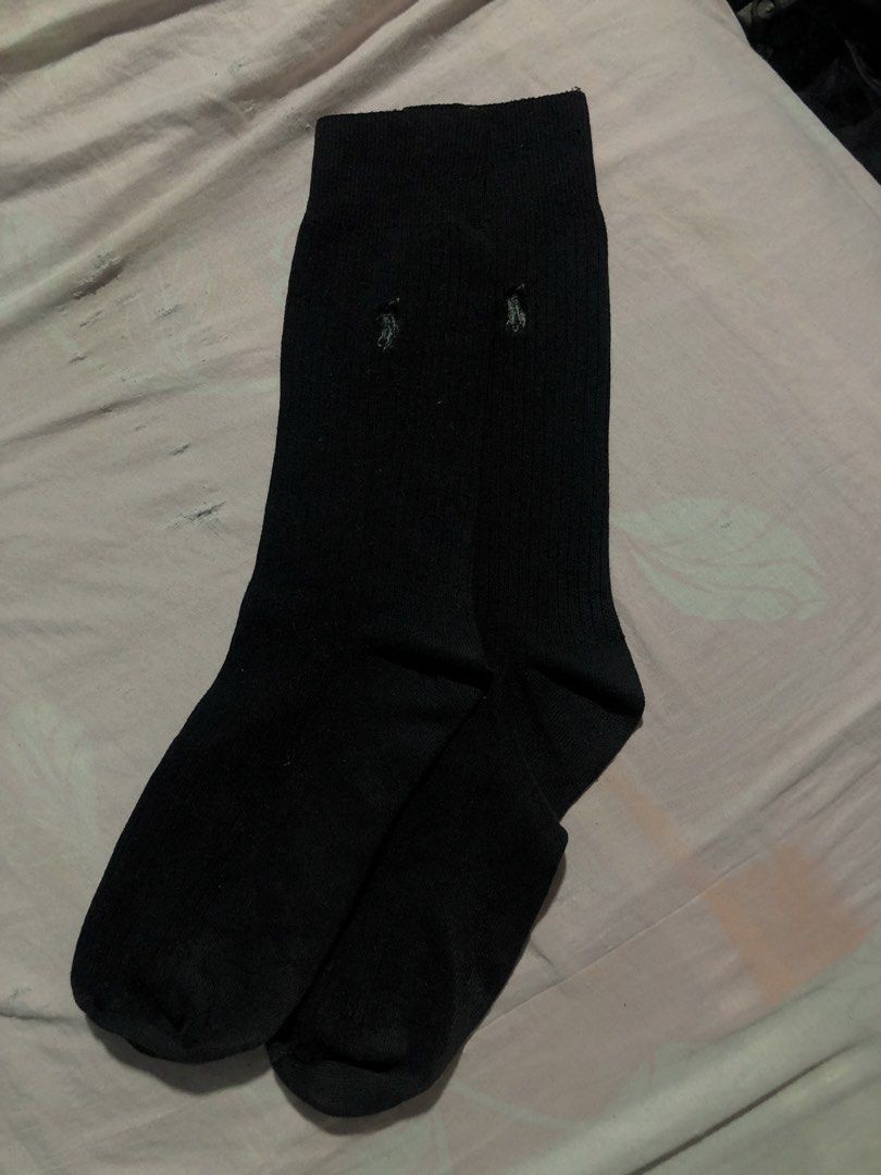 Polo Ralph Lauren Black Socks (Category: Socks) located in Munoz. Submitted by bb_jimbo0 (Listing ID 1445941165, Image 1). Description: - Authentic Polo Ralph Lauren socks - Classic black color - Iconic embroidered polo player logo on each sock - Crew length for everyday comfort - Perfect for daily wear - Clean and ready for a new home.