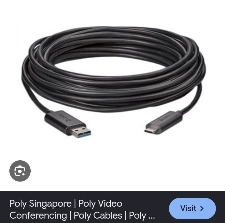 Poly Active Optical USB 3.1 Type-A to Type-C Cable