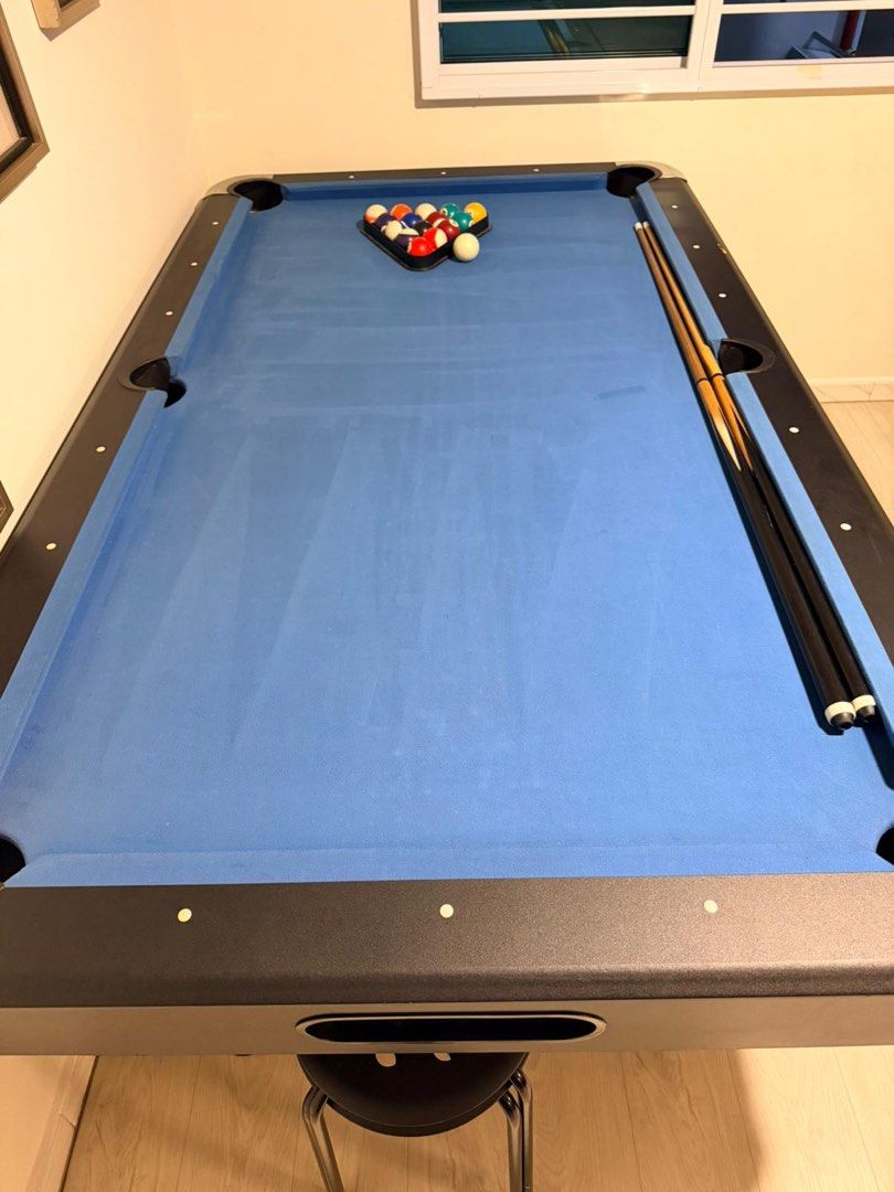 Pool Table (Category: Billiards & Bowling) located in Singapore. Submitted by rayang12 (Listing ID 1445924529, Image 3). Description: 7 Ft Pool Table (Length: 213cm x Width: 122cm x Height: 81cm) .