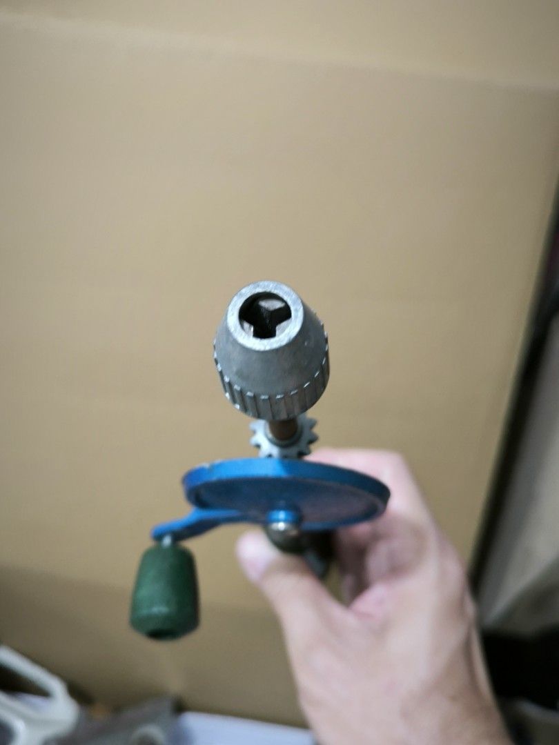 Precision Hand Drill – Ideal for Jewelry Making & Crafts (Category: Construction Tools & Equipment) located in Angeles City. Submitted by yellowbrickstore (Listing ID 1445910979, Image 3). Description: - Precision Hand Drill, perfect for jewelry making and crafts. - Manual operation allows for detailed and controlled drilling. - Features a comfortable green handle for extended use. - Eye-catching blue body and sturdy chuck design. - Ideal for hob