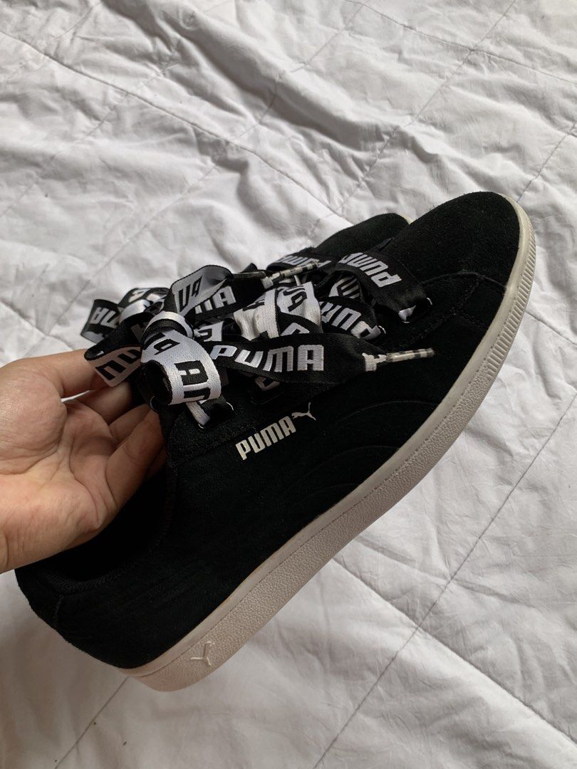 Puma Suede Ribbon Sneakers Black (Category: Sneakers) located in Batac City. Submitted by mateii (Listing ID 1445863499, Image 1). Description: 📌 Color: Black 📌 Description: Black, Suede, Ribbon Lace 📌 Size: 7.5 UK/41 EUR/10 US WMNS/26.5 cm 📌 Condition: Good as New, Never been used 📌 Reason for Selling: Not my Size 📌 Shipping: J&T 📌 Mode of Payment: Gcash or Maribank 💰 Negotiable.