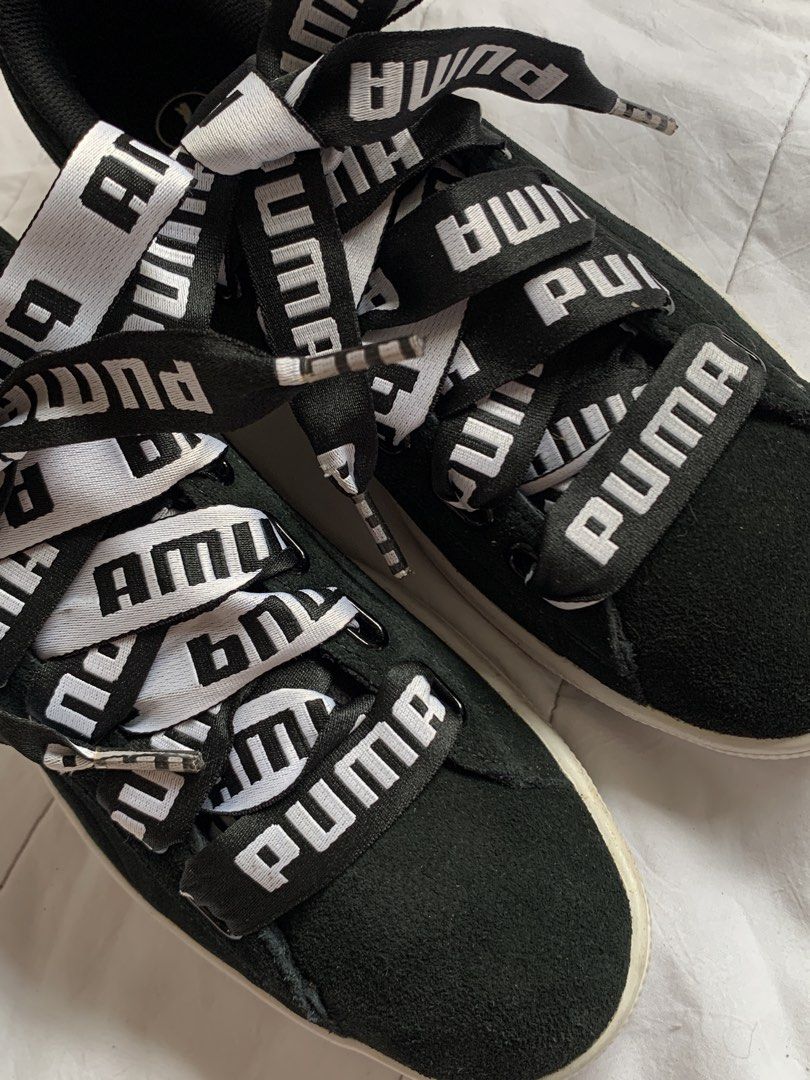 Puma Suede Ribbon Sneakers Black (Category: Sneakers) located in Batac City. Submitted by mateii (Listing ID 1445863499, Image 3). Description: 📌 Color: Black 📌 Description: Black, Suede, Ribbon Lace 📌 Size: 7.5 UK/41 EUR/10 US WMNS/26.5 cm 📌 Condition: Good as New, Never been used 📌 Reason for Selling: Not my Size 📌 Shipping: J&T 📌 Mode of Payment: Gcash or Maribank 💰 Negotiable.