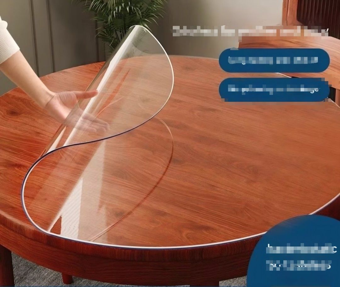 PVC Transparent Round Table Mat Protector492195575140853760