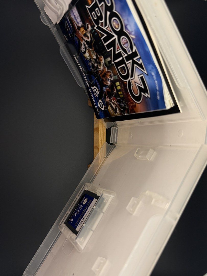 Rock Band 3 Nintendo DS Game (Category: Nintendo) located in Las Pinas. Submitted by cjdmc (Listing ID 1445861832, Image 2). Description: - Rock Band 3 game for Nintendo DS - Includes game cartridge - Instruction booklet included - Original case included - Great for music game enthusiasts.