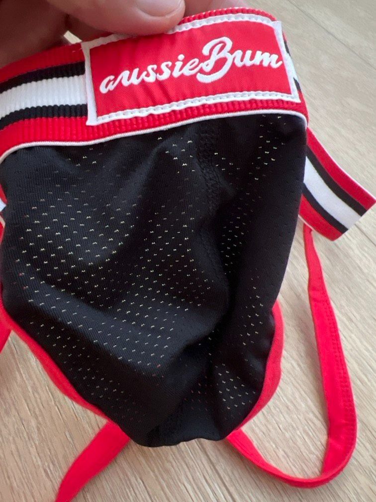 [S Size] Aussiebum Men Sports Mesh Jockstrap Brief Underwear (Category: New Underwear) located in Singapore. Submitted by snapply21 (Listing ID 1445809098, Image 3). Description: Brand new with size tag. Brand new with size tag. Tagged S. Airy sports mesh and sporty design.