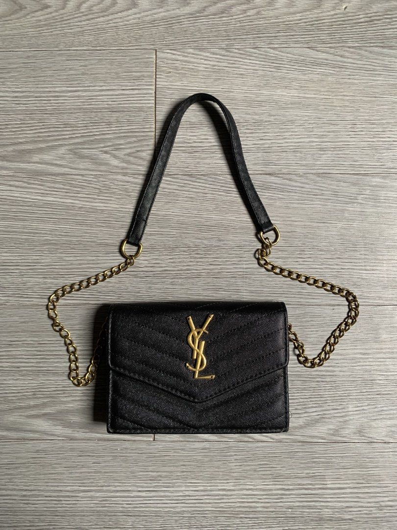 Saint Laurent Small Envelope Wallet (Category: Luxury Bags & Wallets) located in Pozorrubio. Submitted by plco. (Listing ID 1445955320, Image 1). Description: Saint Laurent Small Envelope Wallet Width 7.5inch Height 5.5inch color rate: 10/10 excellent condition no issue.