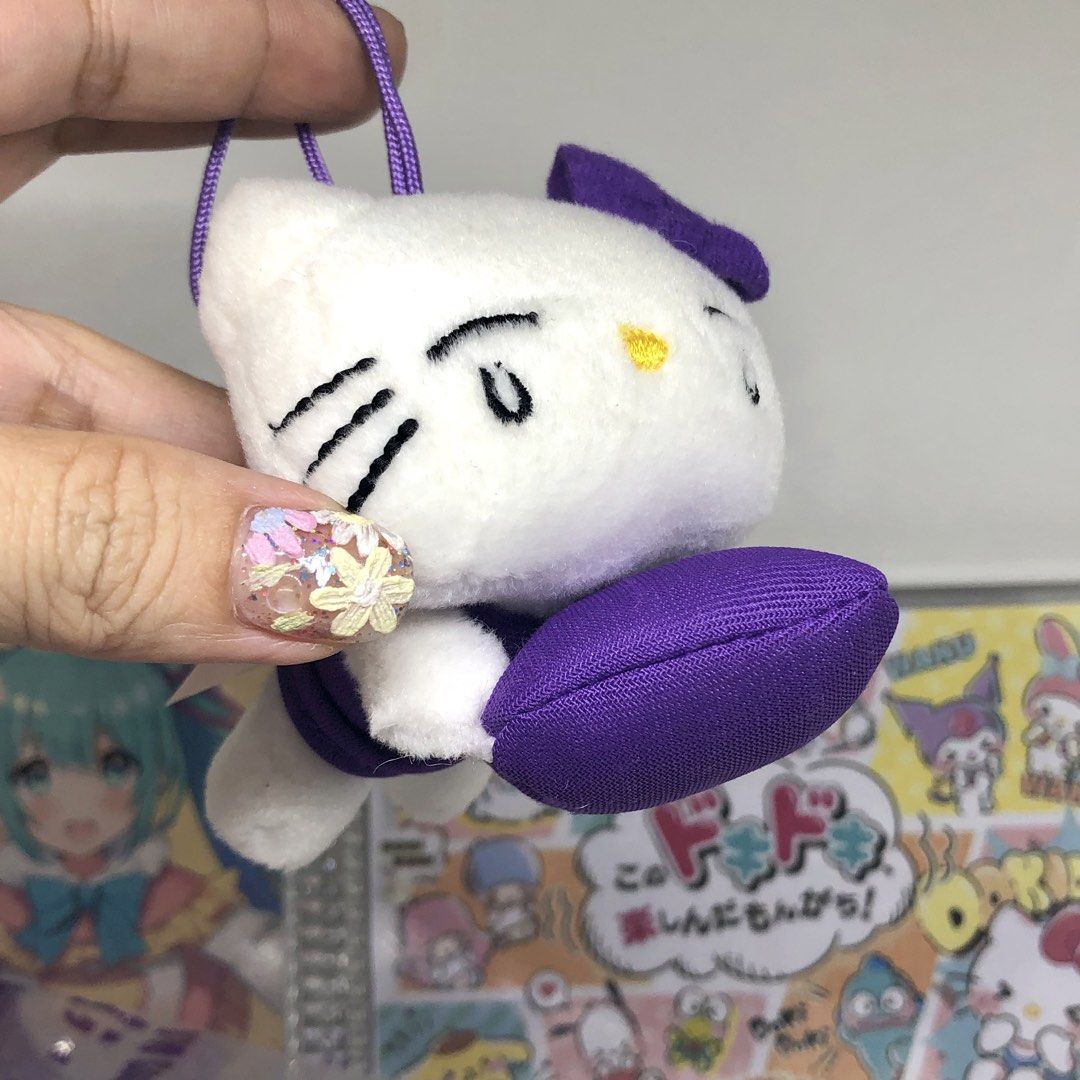 SANRIO HELLO KITTY I’M SAD PLUSH CHARM (Category: Plushies & Soft Toys) located in Quezon City. Submitted by kitsune.treasures (Listing ID 1445878582, Image 2). Description: *First to pay policy! *1 day reservation only. Failure to pay on time, auto cancel. 📍Quezon City * MOD: J&T | Lalamove * MOP: GCASH | BPI 📦ON HAND AND READY TO SHIP CONDITION: WHAT YOU SEE IS WHAT YOU GET. Dimensions: Kindly check the photos for the actual measurements. Ple