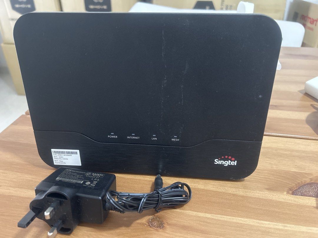 Singtel WiFi Router with Power Adapter