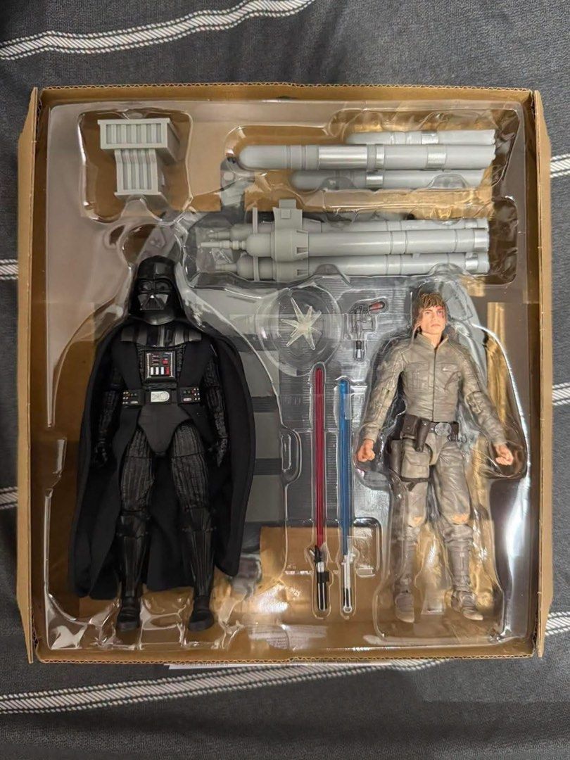 Star Wars Darth Vader Luke Skywalker Action Figure Set (Category: Figurines & Statues) located in Quezon City. Submitted by collectorsoftheforceph (Listing ID 1445817165, Image 1). Description: - Star Wars Darth Vader & Luke Skywalker Action Figure Set - Includes iconic accessories: lightsabers and a blaster - Highly detailed and articulated figures for dynamic posing - Comes in original, unopened packaging - Ideal for Star Wars collectors and fa
