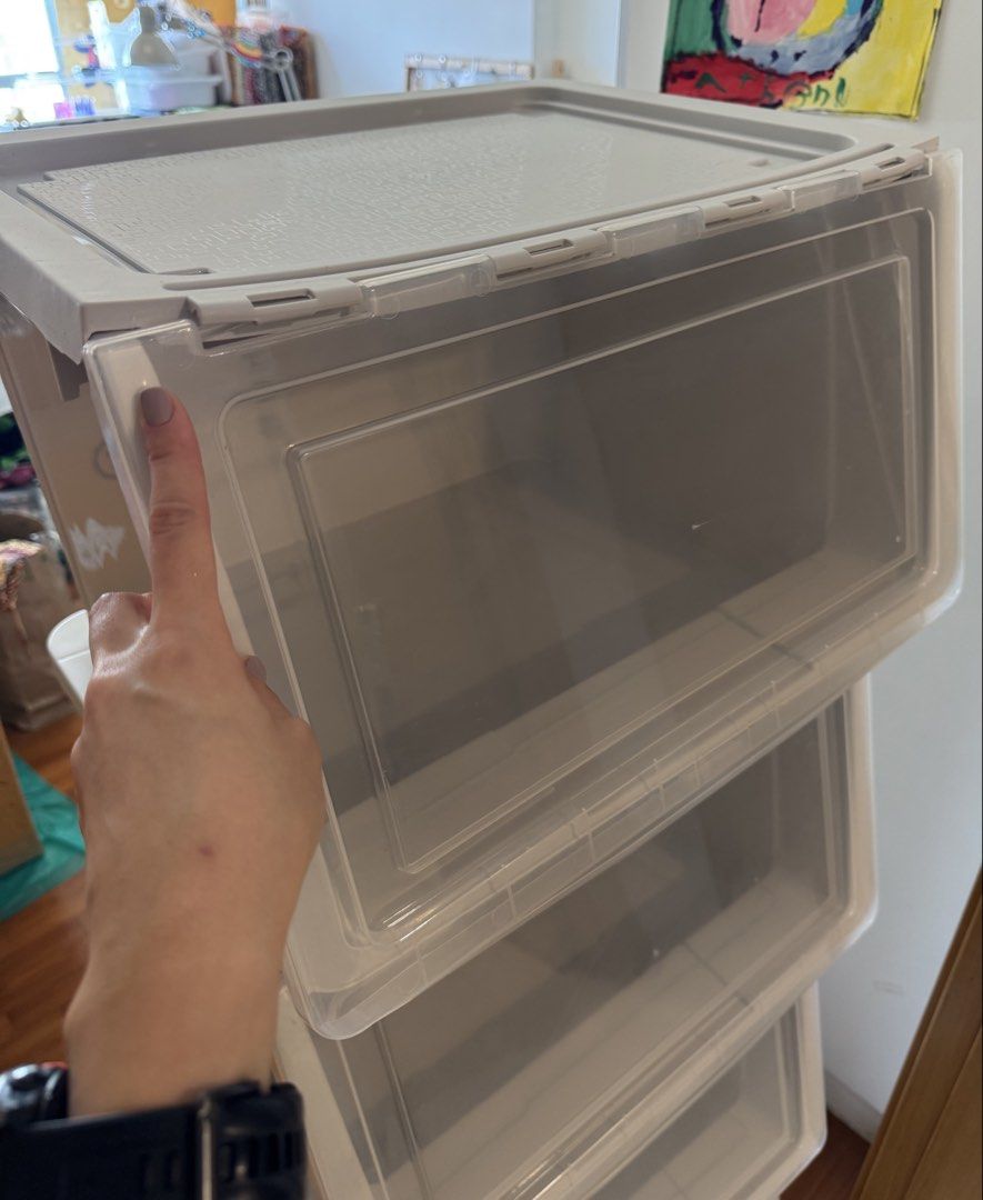 Storage Box XL Grey Stackable491937842123264001