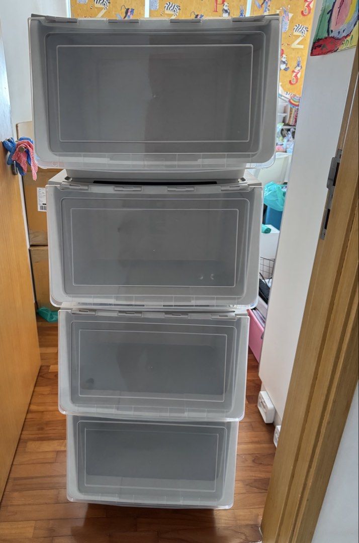 Storage Box XL Grey Stackable