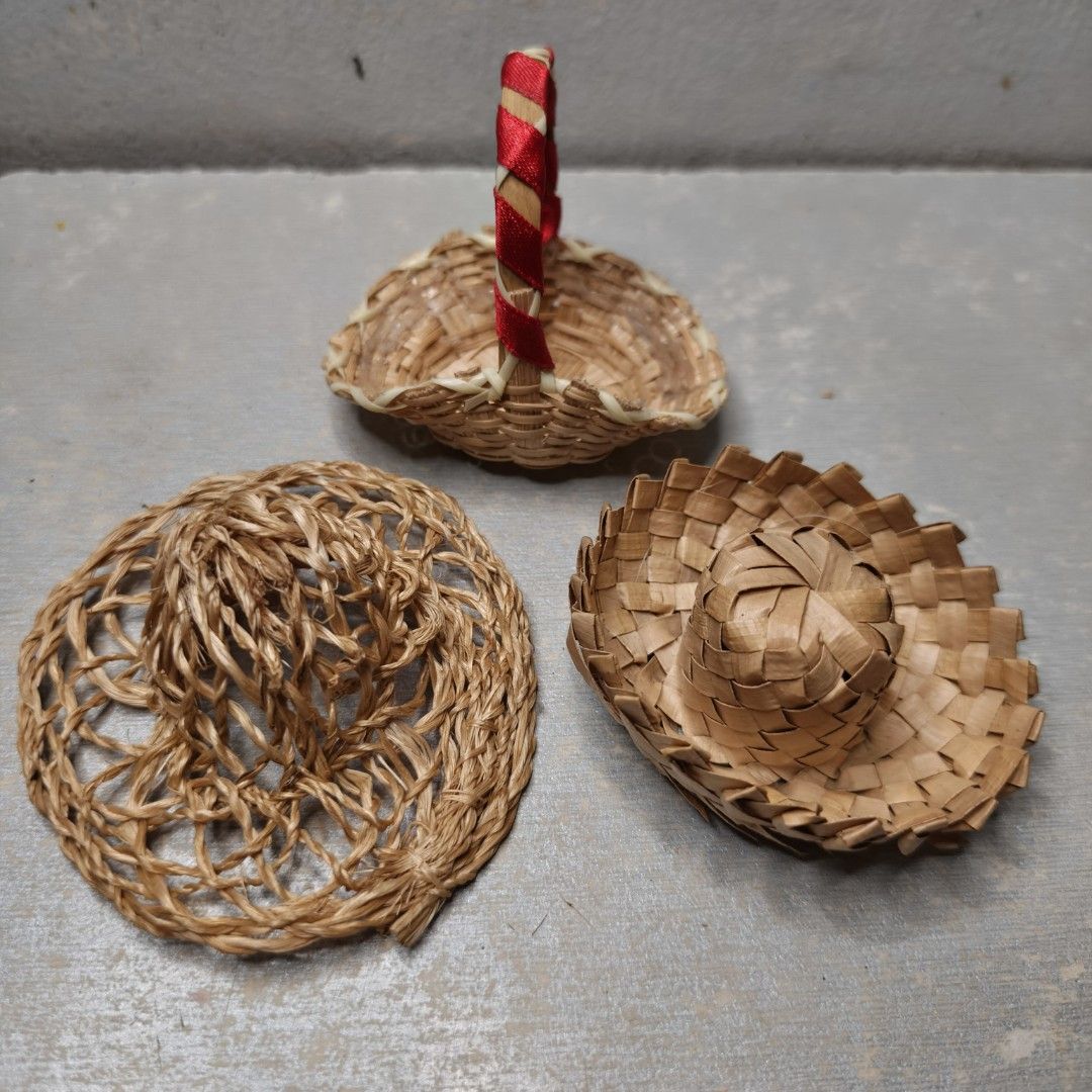 Take All Miniature Hat Basket Handcrafted (Category: Handmade Craft) located in Cavite. Submitted by donyachuHandicraft (Listing ID 1445852264, Image 1). Description: Take All Miniature Hat Basket Handcrafted For DIY Projects For Craft Projects For Decor For Doll house Please view all photos before purchasing Pay tru Gcash Ship tru Gogoexpress Lalamove Sf c/o by the buyer.