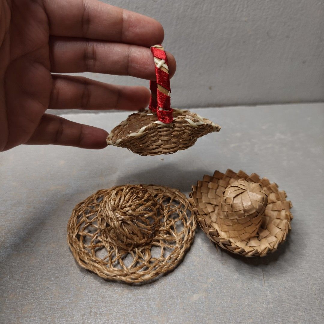 Take All Miniature Hat Basket Handcrafted (Category: Handmade Craft) located in Cavite. Submitted by donyachuHandicraft (Listing ID 1445852264, Image 2). Description: Take All Miniature Hat Basket Handcrafted For DIY Projects For Craft Projects For Decor For Doll house Please view all photos before purchasing Pay tru Gcash Ship tru Gogoexpress Lalamove Sf c/o by the buyer.