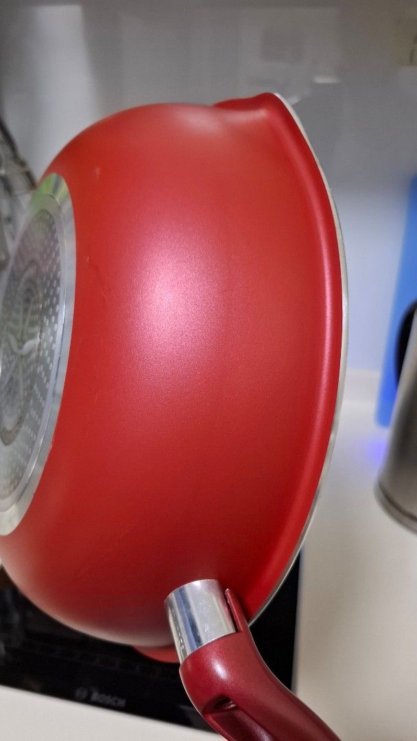 Tefal Wok Pan Red Induction Base - 24cm492511719137617922