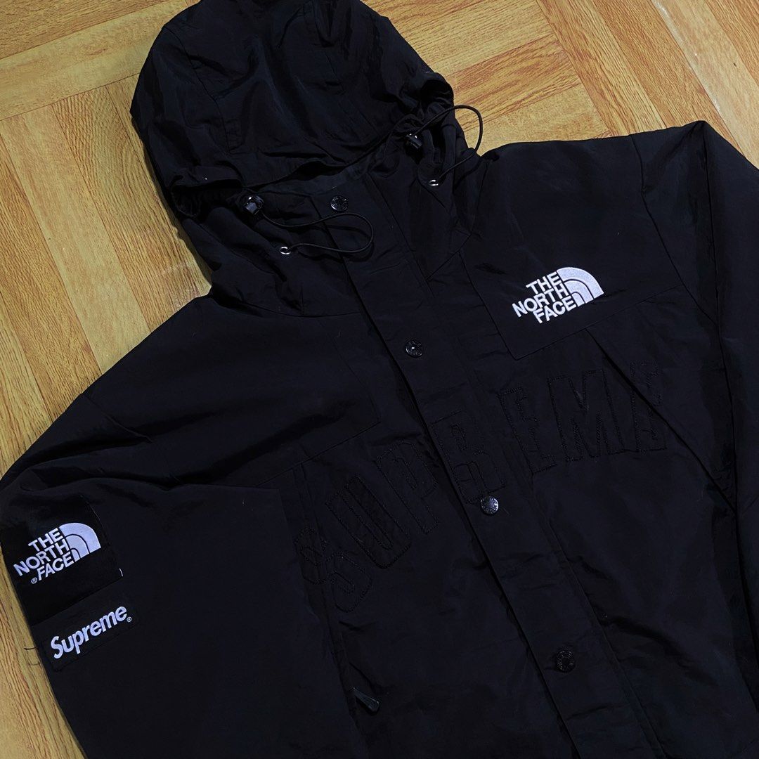 The North Face x Supreme Gore-Tex Jacket (Category: Activewear) located in Dasmarinas. Submitted by thrift2gems (Listing ID 1445882062, Image 2). Description: The North Face x Supreme Gore-Tex Jacket✨ -WIDTH: 24 -LENGTH: 27 -COLOR RATE: 9.5/10 -CONDITION: 9.5/10 -ISSUE: NONE.