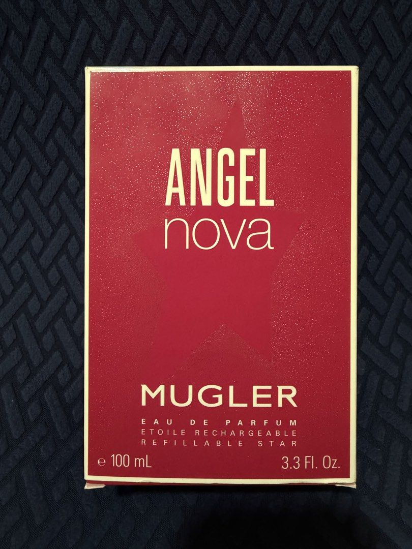 Thierry Mugler Angel Nova Eau de Parfum 100ml (Category: Fragrance & Deodorants) located in Mandaluyong City. Submitted by eisee03 (Listing ID 1445826616, Image 3). Description: - Mugler Angel Nova Eau de Parfum - 100ml star bottle - Comes in original packaging - Vibrant and fruity fragrance Bought from Chemist Warehouse (New Zealand) Around 85% full .
