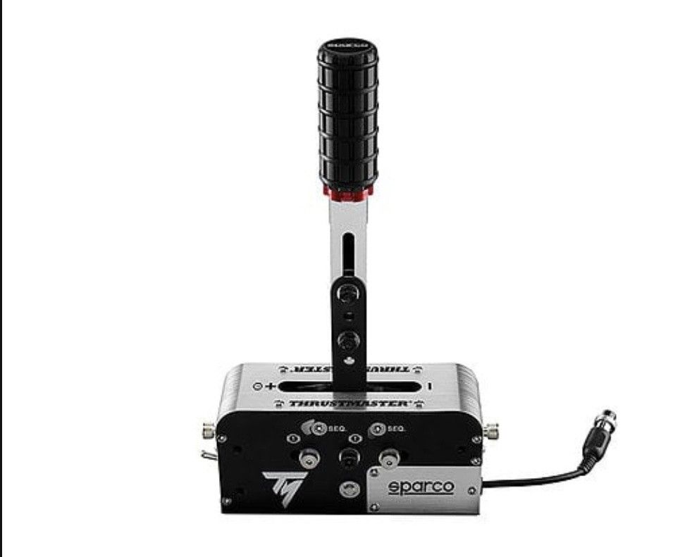 Thrustmaster Sparco 軚盤排擋桿 （分類：手掣）位於 Hong Kong。 由 alexzzs 提交（商品編號 1445875729，圖片 1）。簡介： Thrustmaster Sparco 軚盤排擋桿，有得轉Sequential同H-pattern模式。金屬造，好紮實。有埋USB線。玩賽車game一流，真實感十足。。