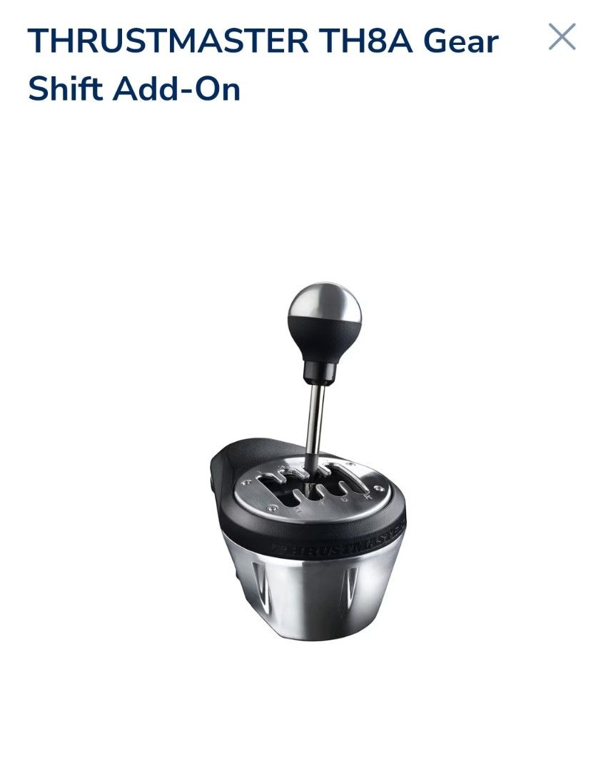 THRUSTMASTER TH&A手波 （分類：手掣）位於 Hong Kong。 由 alexzzs 提交（商品編號 1445876150，圖片 1）。簡介： 各位賽車發燒友注意啦呢個ThrustmasterTH8A嘅加裝排檔器，絕對係你提升駕駛體驗嘅終極武器無論係玩PS4定係PC遊戲，佢都能夠完美配合，俾你最真實嘅換檔手感外形設計好有跑車feel，金屬質感十足，而且仲可以選擇直列式或者+/-模式，超靈活快啲帶佢返屋企，喺虛擬賽道上稱霸啦。
