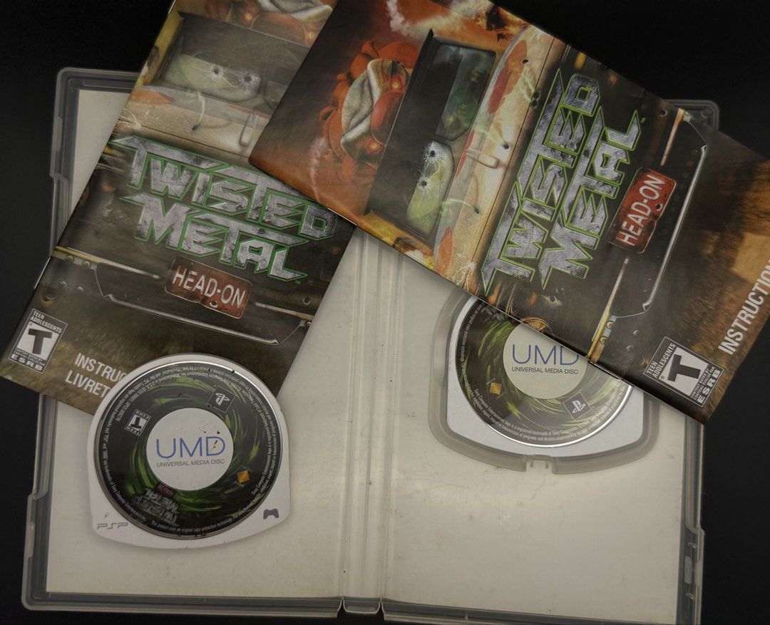 Twisted Metal: Head-On for PSP (Category: PlayStation) located in Las Pinas. Submitted by cjdmc (Listing ID 1445861761, Image 2). Description: - Twisted Metal: Head-On for PSP - Includes game disc - Includes instruction manual - Take the destruction anywhere - Fun combat racing game.