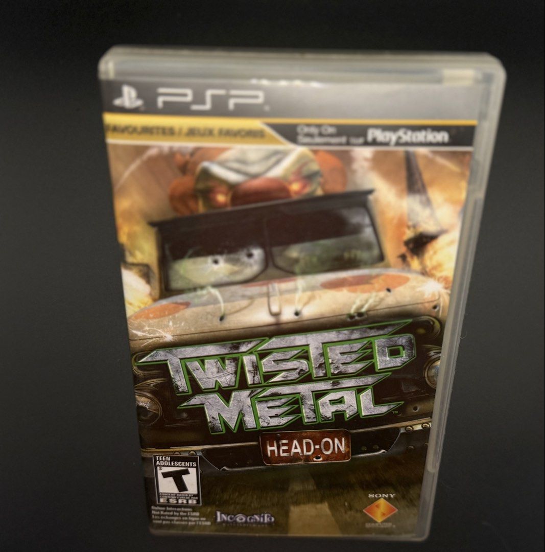 Twisted Metal: Head-On for PSP (Category: PlayStation) located in Las Pinas. Submitted by cjdmc (Listing ID 1445861761, Image 1). Description: - Twisted Metal: Head-On for PSP - Includes game disc - Includes instruction manual - Take the destruction anywhere - Fun combat racing game.