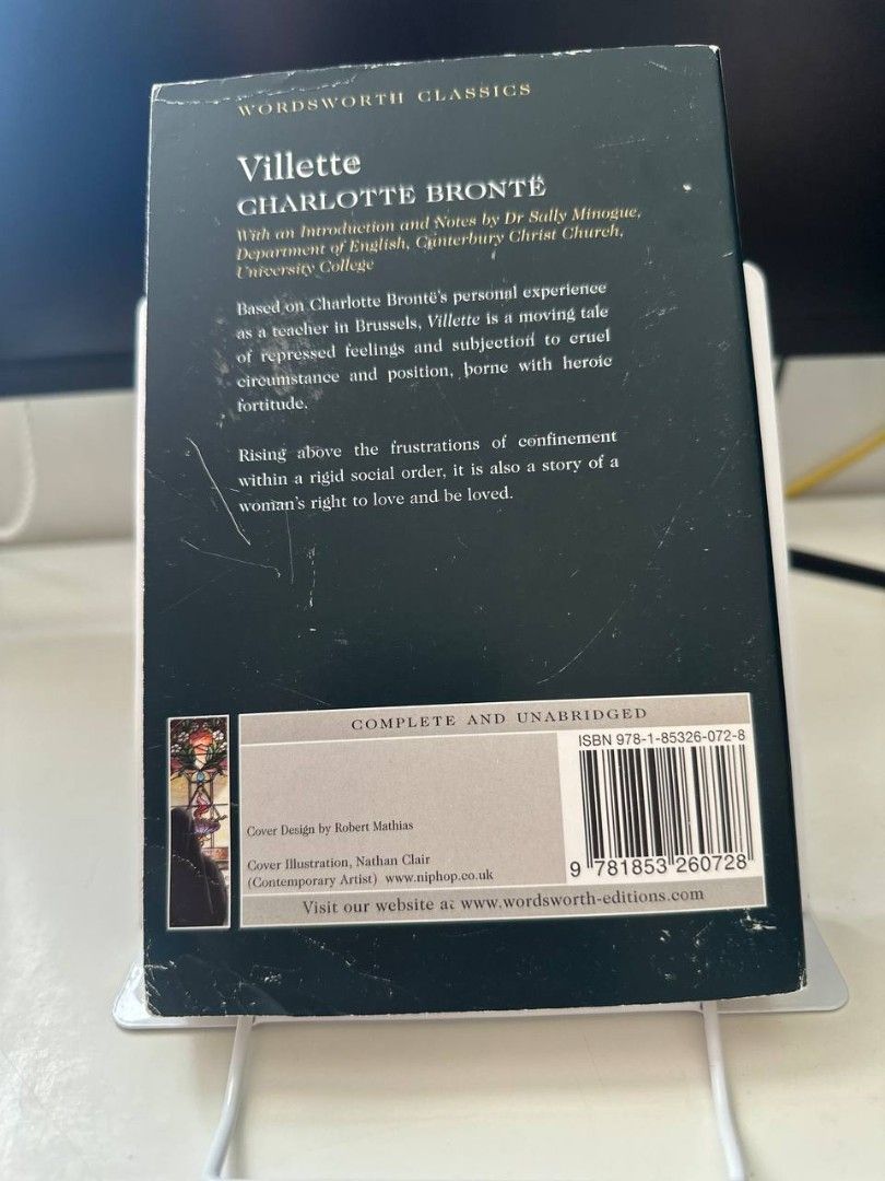 Villette by Charlotte Bronte Wordsworth Classics (Category: Storybooks) located in Imus. Submitted by t0t3fairi3 (Listing ID 1445833155, Image 2). Description: Villette by Charlotte Bronte (Wordsworth Classics). A complete and unabridged edition with introduction and notes. It's a powerful story about love, repressed feelings, and a woman's strength, inspired by Bronte's own life as a teacher..