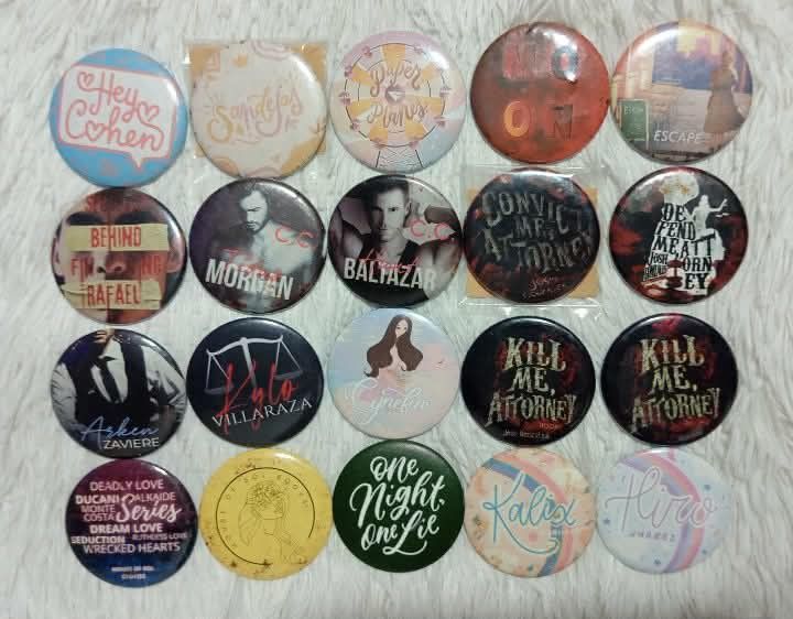 wattpad pins (Category: Storybooks) located in Caloocan City. Submitted by bunnychanchan (Listing ID 1445894805, Image 2). Description: wattpad merch - lots of pins/title marami pang wala sa pics .