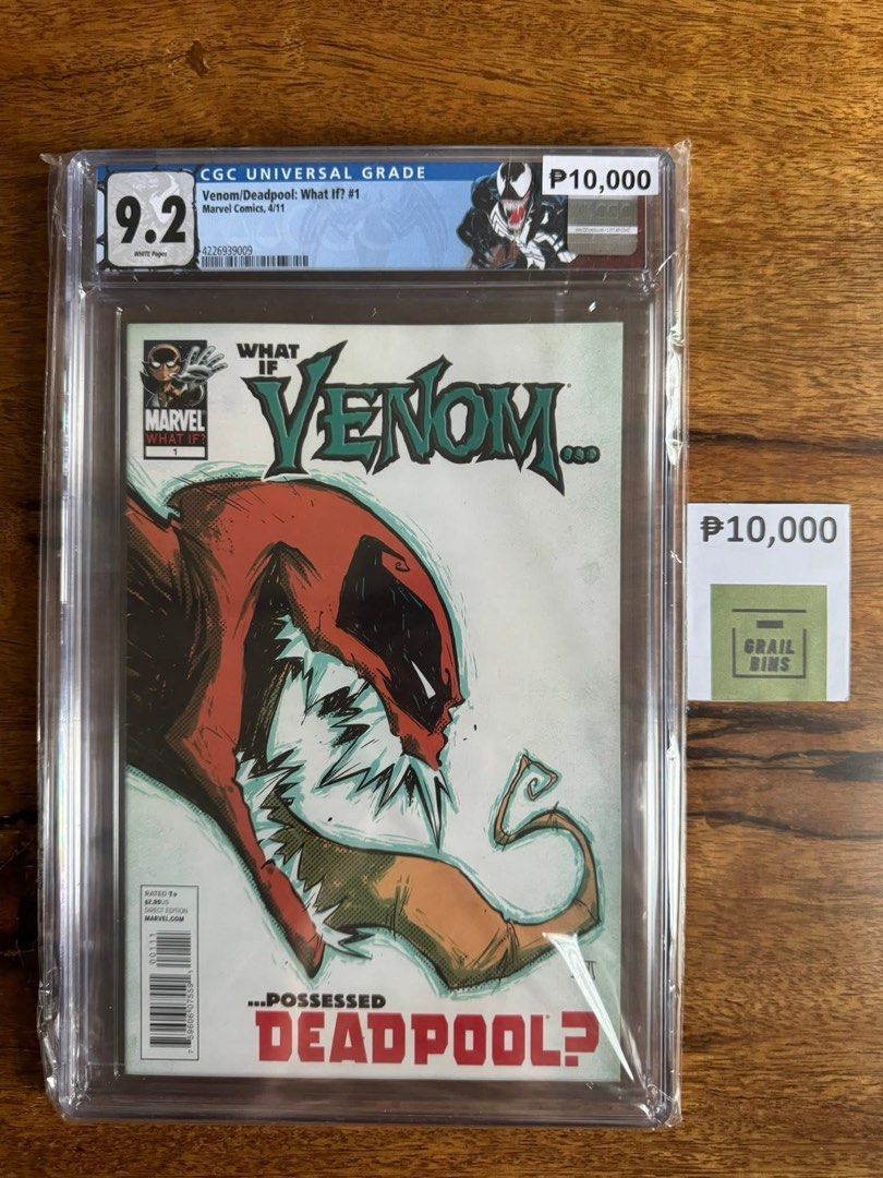 What If Venom Deadpool? #1 CGC 9.2 Marvel Comics (Category: Comics & Manga) located in Manila. Submitted by zoomeum (Listing ID 1445864691, Image 1). Description: For more high end comics follow my FB page: Grail Bins PH.