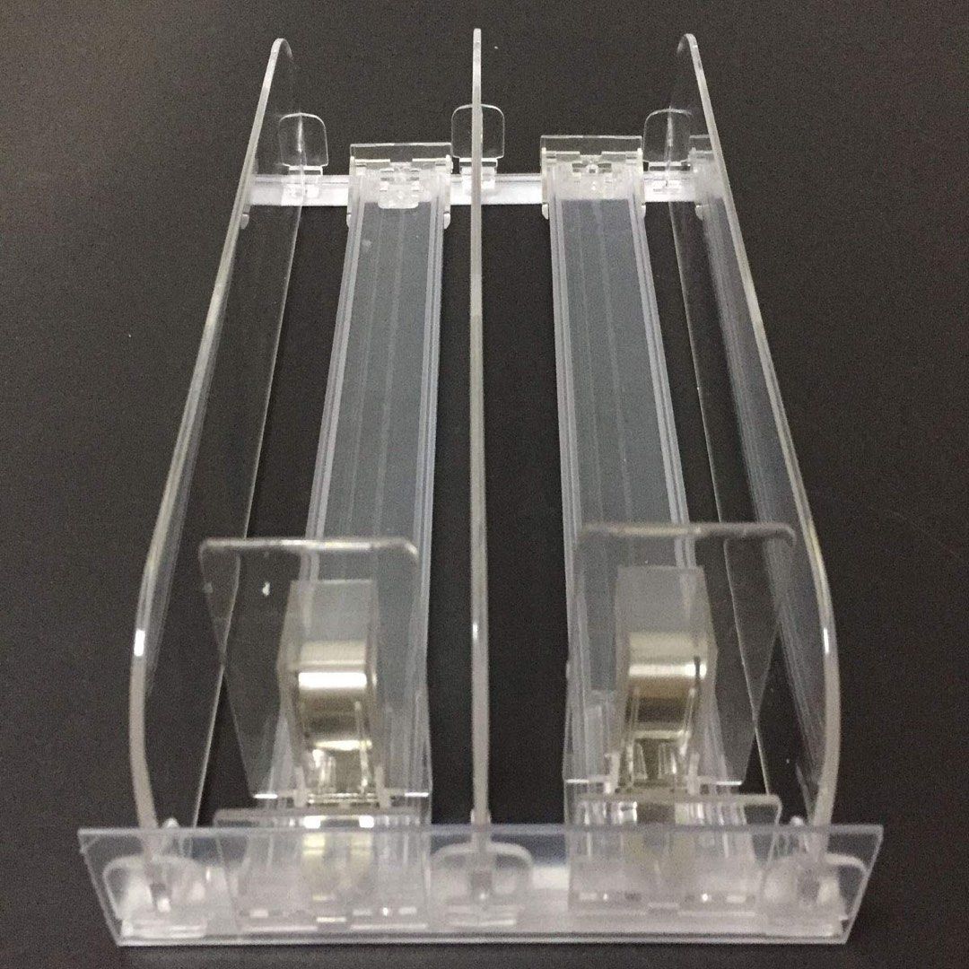 2 pcs Packing Auto Feed Supermarket Shelf Pusher System (Category: Storage Boxes & Baskets) located in Manila. Submitted by wuwudada88 (Listing ID 1446151501, Image 1). Description: 2 for 150p.