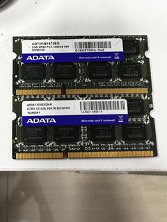 Two ADATA 2GB DDR3505590907112017920