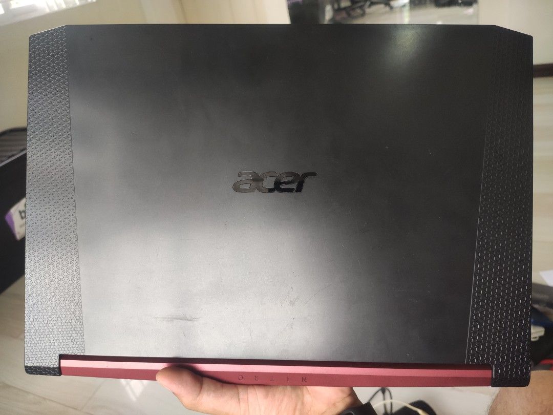 Acer Nitro 5 Gaming Laptop (Category: Laptops & Notebooks) located in General Mariano Alvarez. Submitted by lucian91 (Listing ID 1446074914, Image 1). Description: - Acer Nitro 5 Gaming Laptop - Windows 11 Home - Intel Core i5 Processor - 8GB RAM - Nvidia GeForce GTX 1650 - Storage: 256GB SSD and 1TB HDD - Some minor scratches - WYSIWYG.