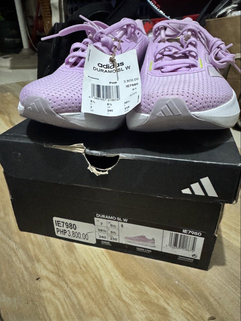 Adidas Duramo SL Running Shoes (Category: Sneakers) located in Pasay City. Submitted by kiwimango03 (Listing ID 1446024037, Image 1). Description: For Sale: Used once for fun run Bought last June 14 Size: 38 to 38.5 Rfs: no longer needed.