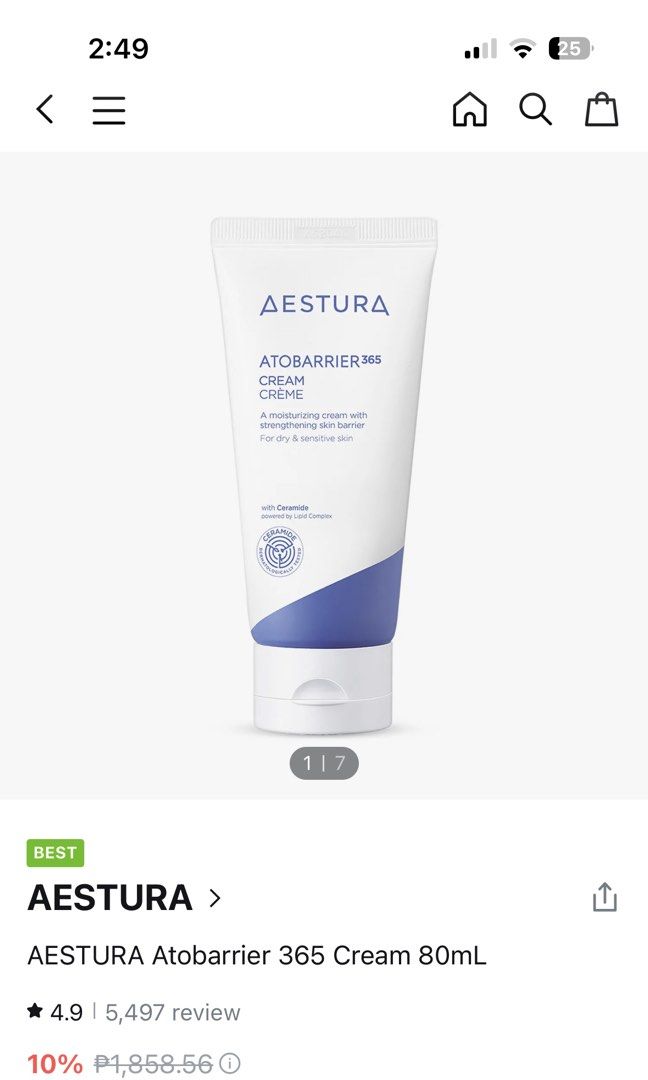 Aestura Cream from Olive young (Category: Face Care) located in Manila. Submitted by jean_closet (Listing ID 1446040719, Image 1). Description: Guaranteed authentic from Olive young 80ml Steal price! Retails 1.8k .