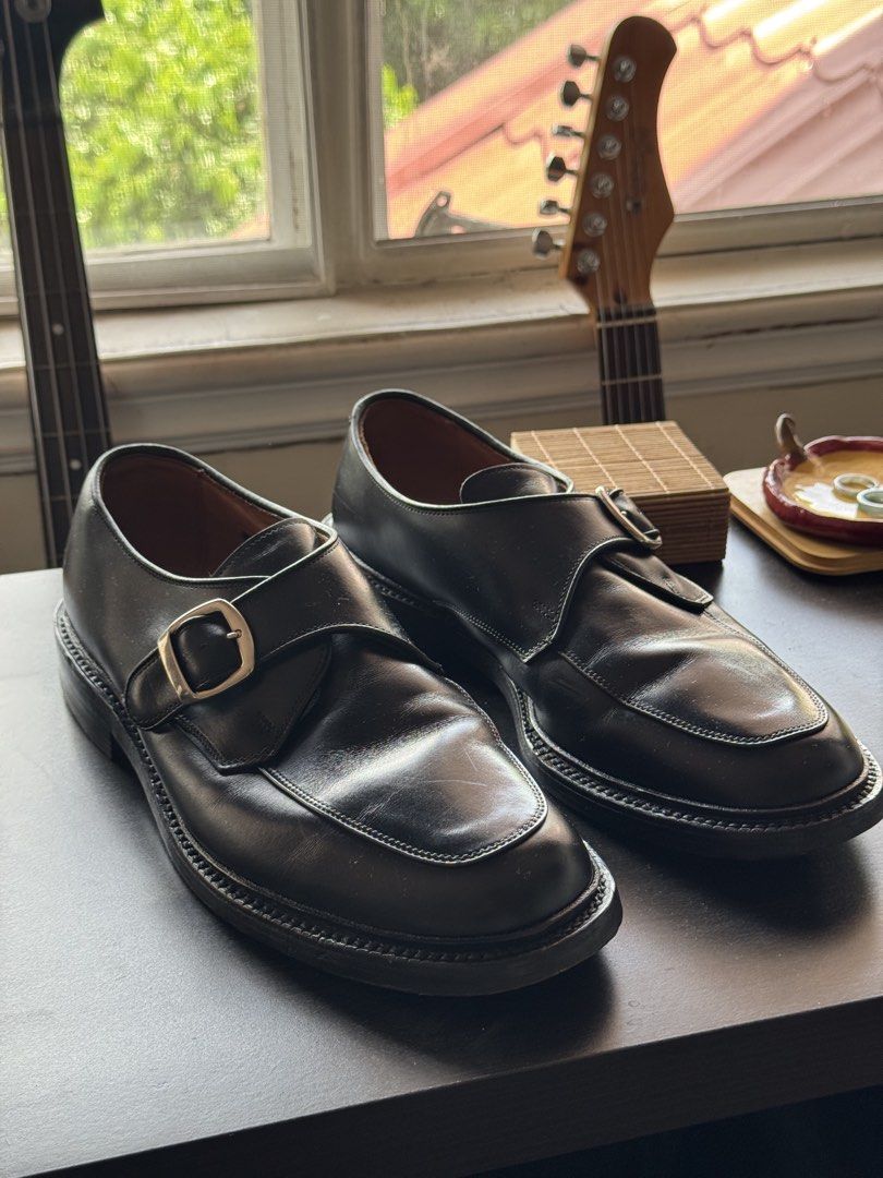 Allen Edmonds Halsted Single Monk US10.5 UK9.5 (Category: Dress Shoes) located in Quezon City. Submitted by bbo55 (Listing ID 1446094892, Image 1). Description: Allen Edmond Halsted Single Monk Black Dress Shoes Recently Shined, minimal heeldrag, original Allen Edmond heel RFS: Bought here in Carousell but seller gave the wrong size. Had it shined and restored the steel hardware .