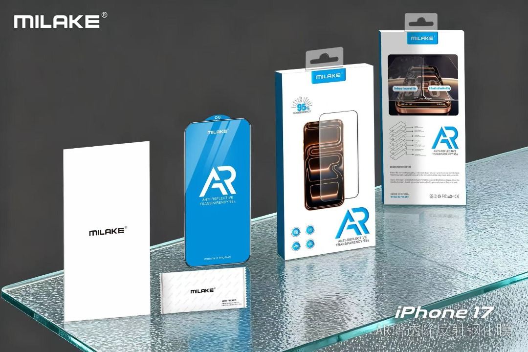 Anti-Reflection Premium AR Tempered Glass Screen protector for Iphone 17 PRO MAX (Category: Cases & Sleeves) located in Cavite. Submitted by milake_official (Listing ID 1446141218, Image 2). Description: IPHONE 17 PRO MAX - PREMIUM Tempered glass protector CSG Glass, 0.33mm Thickness Base Plate Thickness 0.65mm Crown 480AB Adhesive 2X Strengthening Process Transmittance ＞96% Abrasion Resistance 10,000 Cycles ＞115° Before Abrasion, ＞105° After Abr