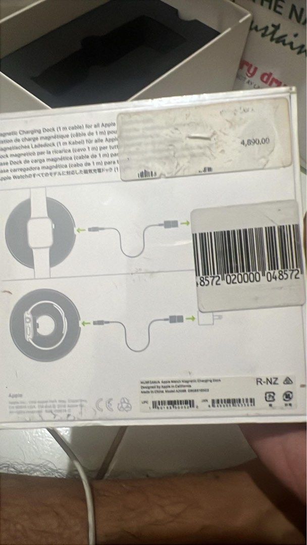 Apple magnetic Charger dock (Category: Chargers & Cables) located in Manila. Submitted by christianramirez160490 (Listing ID 1445992405, Image 2). Description: Apple watch Magnetic Charger dock Orig price 4,890 sale ko na 1500 Nonissue Apple watch charger .