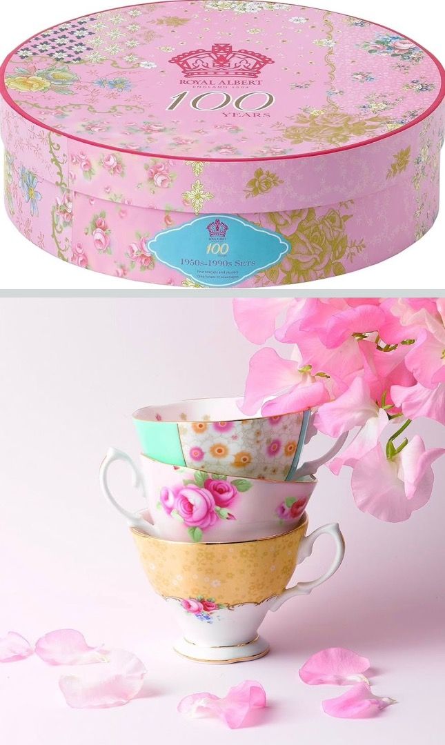 Authentic Royal Albert Tea set (Category: Everything Else Others) located in Mandaue City. Submitted by valuevolt (Listing ID 1446082154, Image 1). Description: - Authentic Royal Albert tea set - From the “100 Years “ collection - Features exquisite floral patterns and designs - Comes in charming pastel colors - Elegant and collectible pieces - Ideal for serving tea and pastries or as a decorative display piece - Adds a touch of vintage charm to 