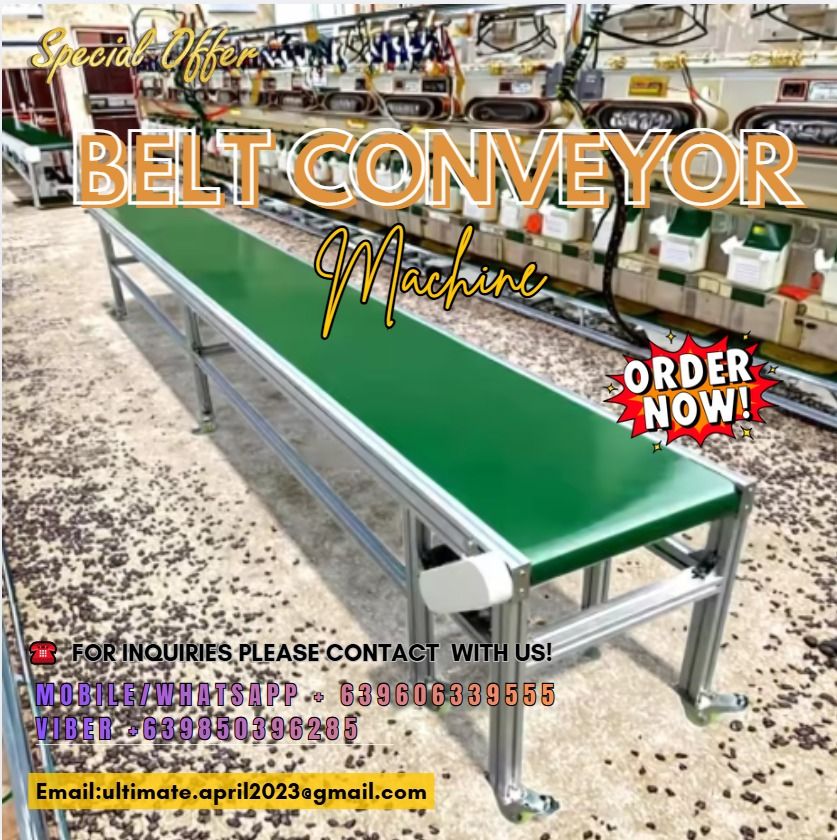 Belt Conveyor Machine For Sale (Category: Home Improvement Tools & Accessories) located in Pasig City. Submitted by ultimateash_17 (Listing ID 1446072621, Image 1). Description: ✅ Authorize Philippine Distributor ✅ Proof of Legitimacy ✅ High Quality Products ✅ 100% Trusted Seller.