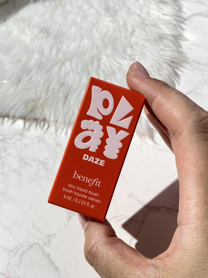 BENEFIT Play Daze Blush in CHILI (Category: Makeup) located in Quezon City. Submitted by purpleporcupine (Listing ID 1446057184, Image 2). Description: What it is: Play Daze Airy Liquid Blush Weightless, cloud-like colour that blends seamlessly. Get the Scoop: Natural-matte finish with longwearing, sheer, buildable coverage that’s waterproof. Non-comedogenic Shade 🌶️Chili - coral-orange 💍SRP: 2150php 🏷️Negotiable 💰Mode of Payment: GCash/BDO �