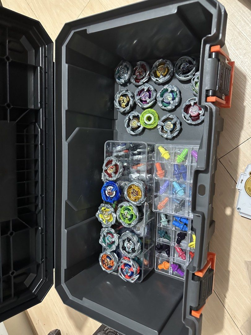 Beyblade X All in (Category: Action & Battle Toys) located in Muntinlupa City. Submitted by macopa09 (Listing ID 1446020478, Image 2). Description: Updated All in - Ready for battle take all including tool box! Please see photos to appreciate, I can send list of items upon inquiry Some items were used , some unused, others sealed strictly no parts out. Take all only. Slightly Nego Can do meet ups by schedule na within my area Open for video call 