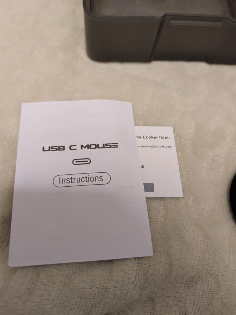 Black USB-C Wired Gaming Mouse with Instructions492720001616465921
