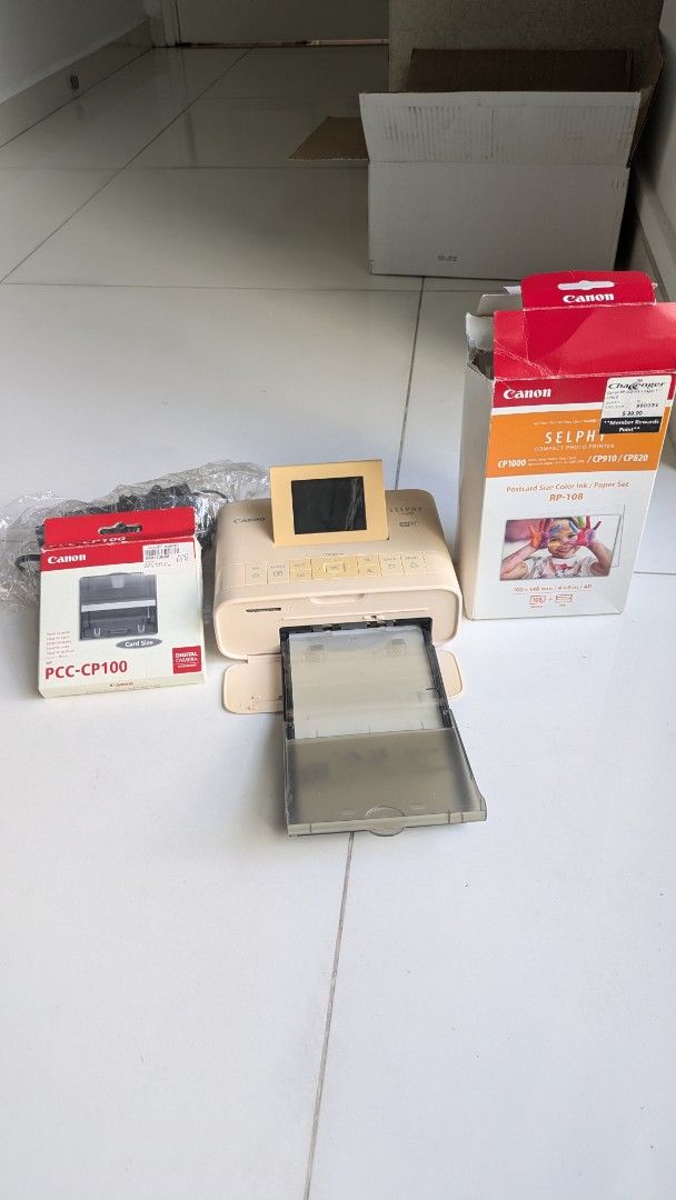 Canon SELPHY CP100 Photo Printer with Paper & Ink