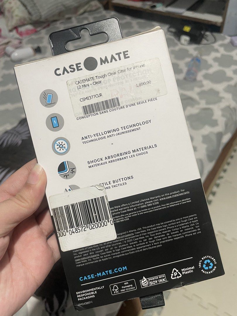 Case Mate for iPhone 12 Mini Clear Phone Case Sealed (Category: iPhone 12 Series) located in San Fernando. Submitted by imy_danielricciardo (Listing ID 1446010309, Image 2). Description: sealed never been used.