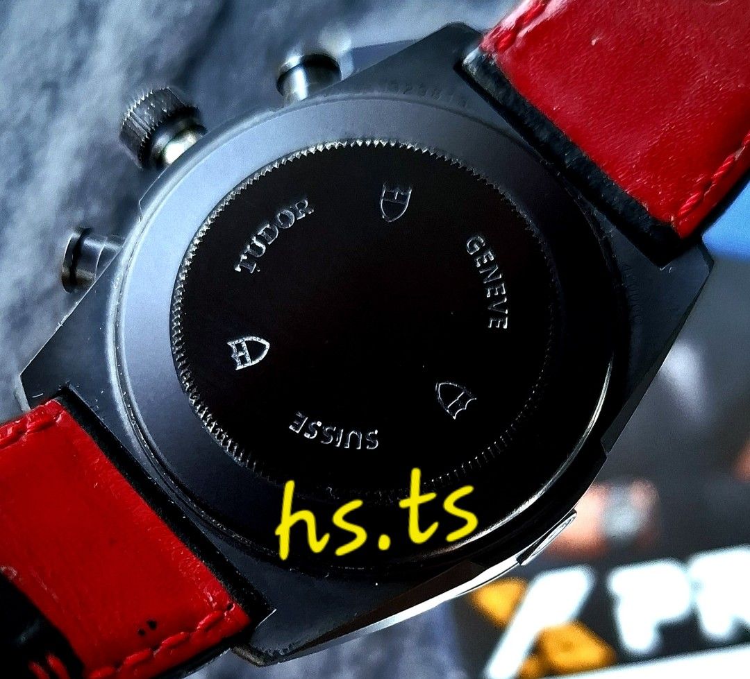 🔥CHEAPEST🔥 Tudor ⚫️🔴 Black Shield Fastrider Black Red 42mm Automatic Chronograph Sports Watch 42000CR (Watch & Tudor Tag Only) (Category: Watches) located in Singapore. Submitted by hs.ts (Listing ID 1446156827, Image 2). Description: 🔥Cheapest on Carousell!! 🔥 💯 ALWAYS GUARENTEED AUTHENTIC 👍 Condition: Like New, 9.3/10 ✅️ Watch Only. ✅️ Keeps Good Time. ✅️ Rare & Sought After 🔴⚫️ Colourway! ▪️Small Scratch on Crystal. (Last Pic.) RTP: $6