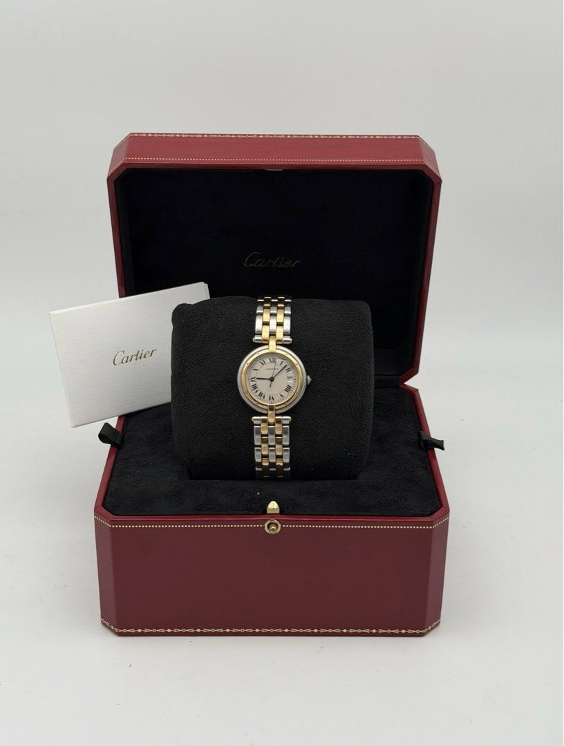 Classic Cartier Panthere Vendome Two Tone (Category: Luxury Watches) located in Manila. Submitted by timelesseleganceph (Listing ID 1446004038, Image 2). Description: Classic Cartier Panthere Vendome Two Tone Reference 183964 Size 30mm Quartz movement Dated 1990s Vintage Yellow Gold Two Tone Comes with Watch and Pouch.