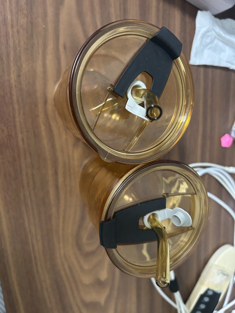 Coffee cups with glass straw brand new